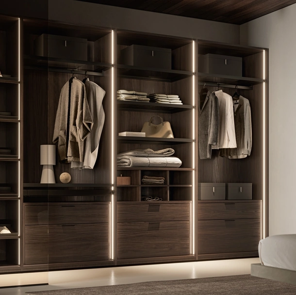 Cabina Armadio Naked effetto legno di SantaLucia
