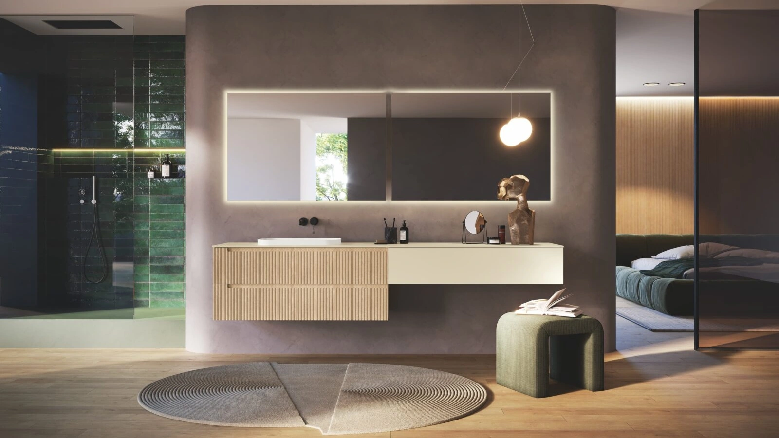 Mobile da Bagno sospeso Armonia 01 di RCR