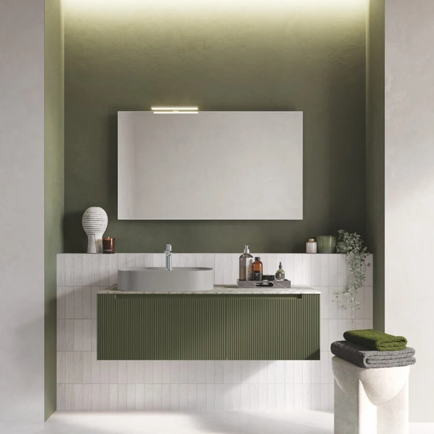 Mobile da Bagno Armonia 05 in laccato opaco di RCR