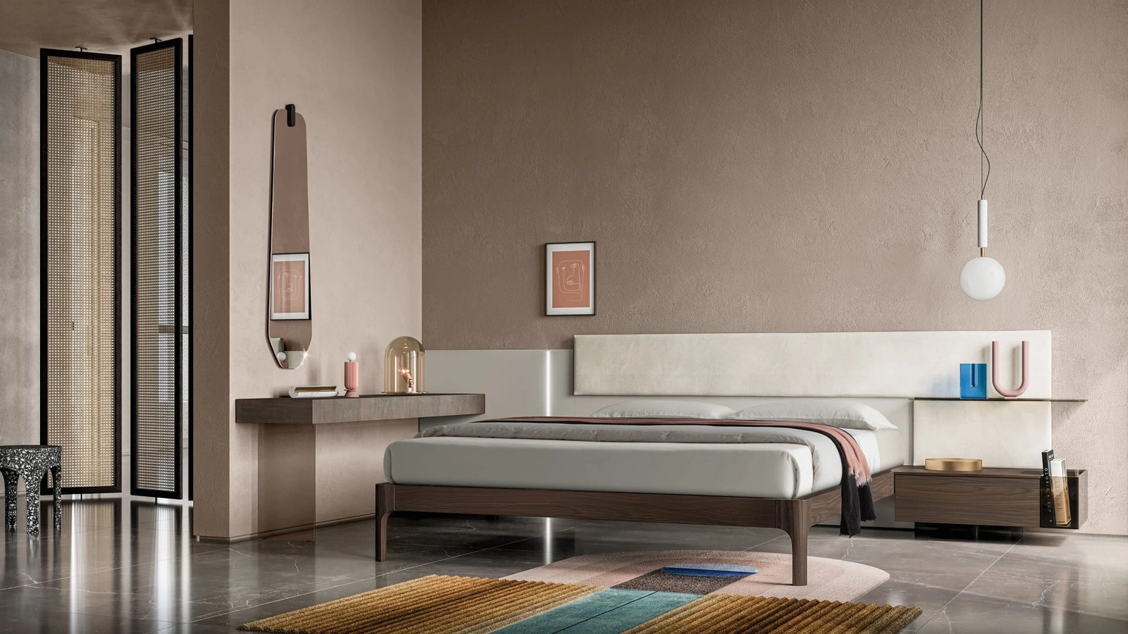 Comodino SistemaVentidue Matwood di SantaLucia