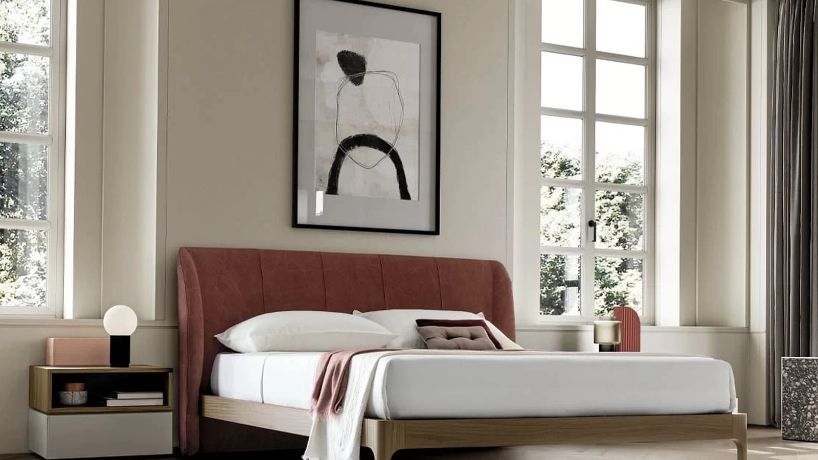 Letto in tessuto Scirocco di SantaLucia