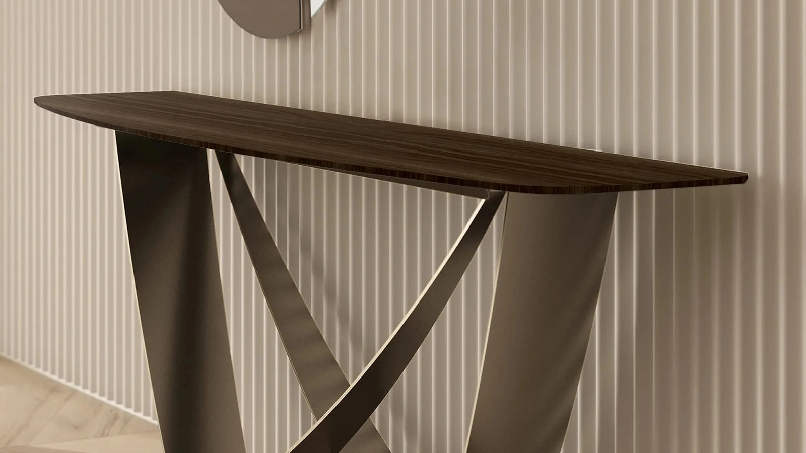 Mobile ingresso Bach Consolle con top in legno di Bontempi