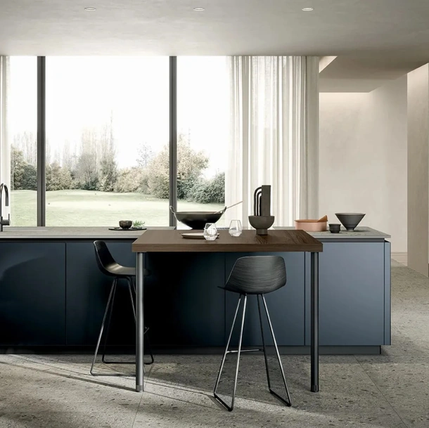 Cucina Moderna con isola Aria Tech 03 di Forma Cucine