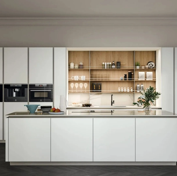 Cucina Moderna con isola Aria Tech 05 di Forma Cucine