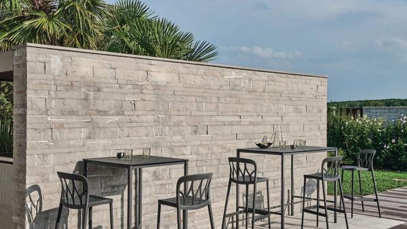 Tavolo Moon Alto Outdoor di Bontempi
