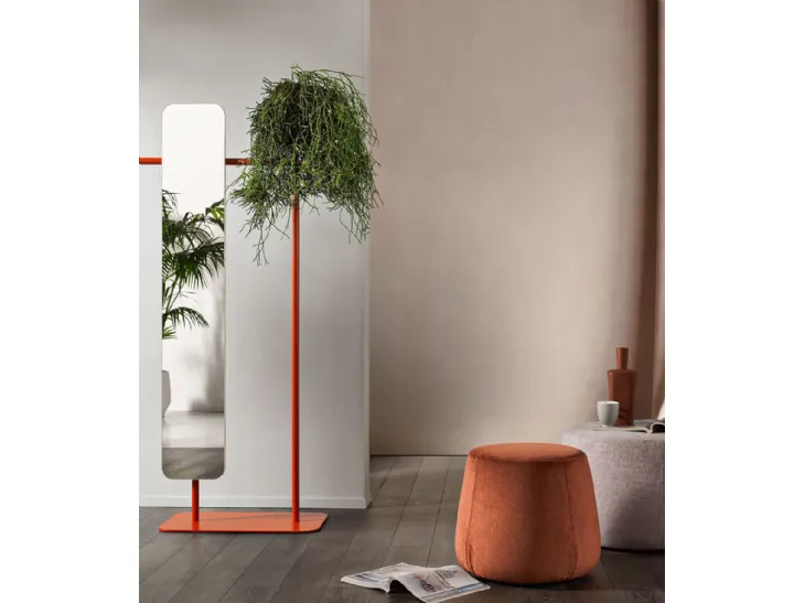 Specchiera Babele in acciaio e vetro di Rosini Night