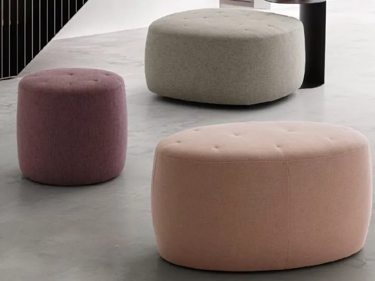 Pouf Bowl, Circus e Wilson in tessuto di Le Comfort