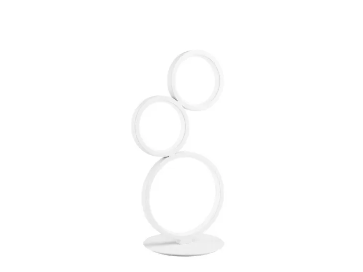 Lampada da tavolo a tre elementi Orion in alluminio goffrato di Stones