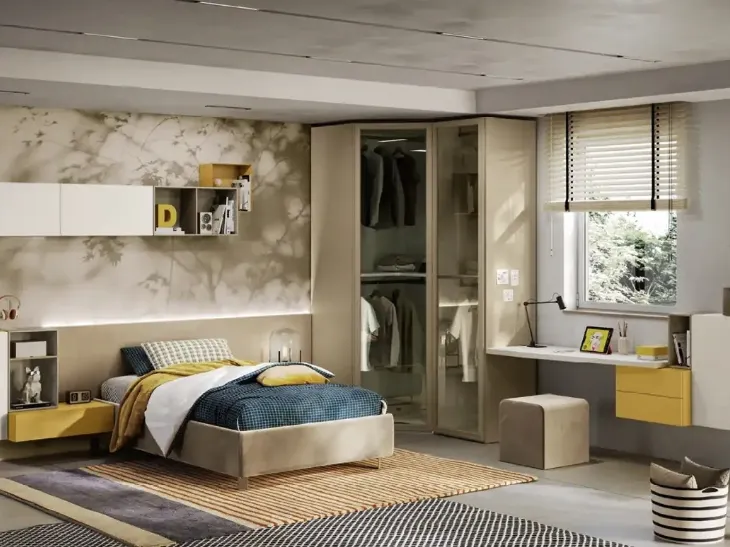 Cameretta per ragazzi Y102 di Moretti Compact Camerette