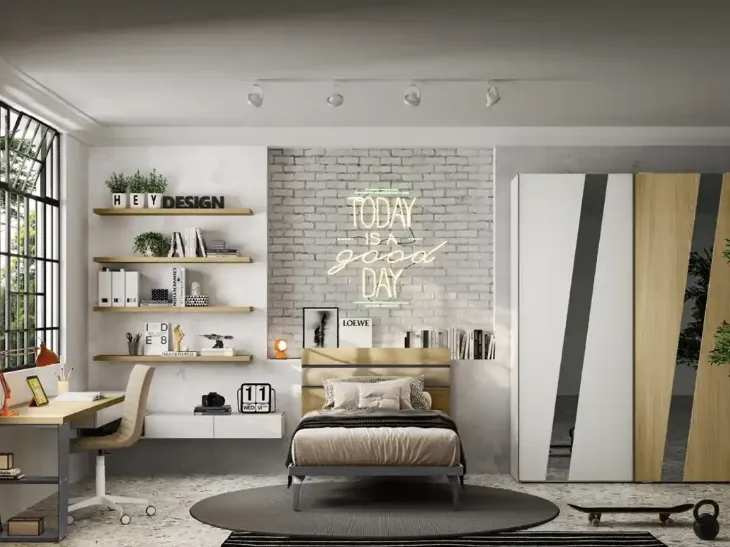 Cameretta componibile Y119 di Moretti Compact Camerette