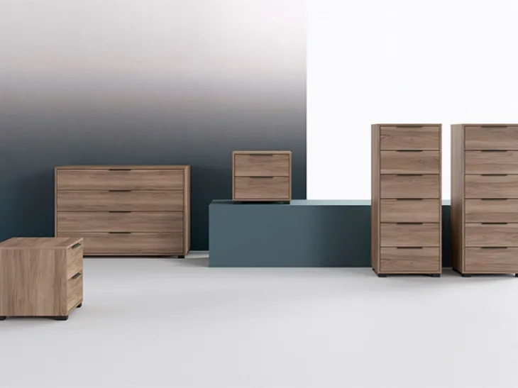 Gruppo notte in legno Dress di Mab