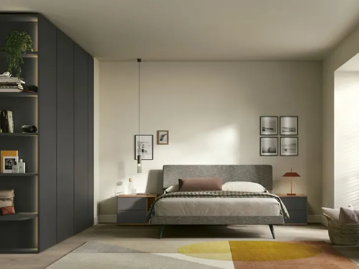 Letto moderno Flap di Dielle Modus