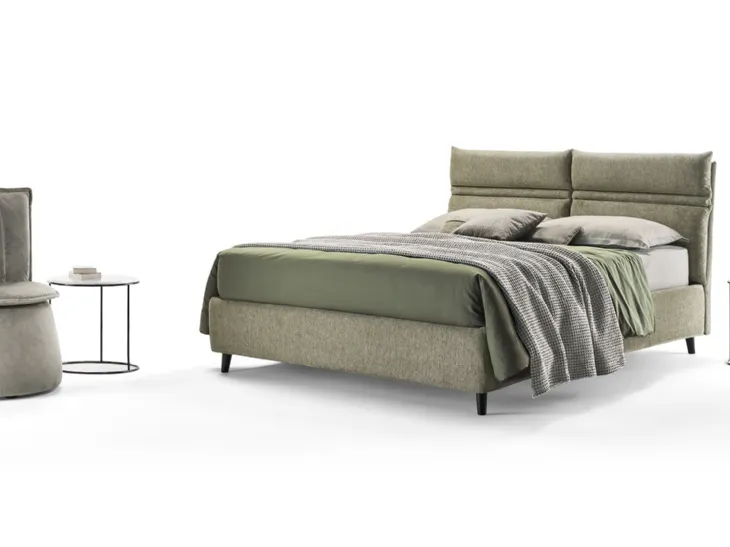 Letto imbottito Linus di Rosini Night