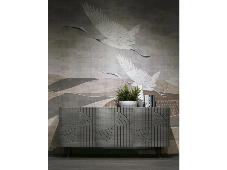 Madia Calliope 180 in laccato effetto spazzolato di Target Point