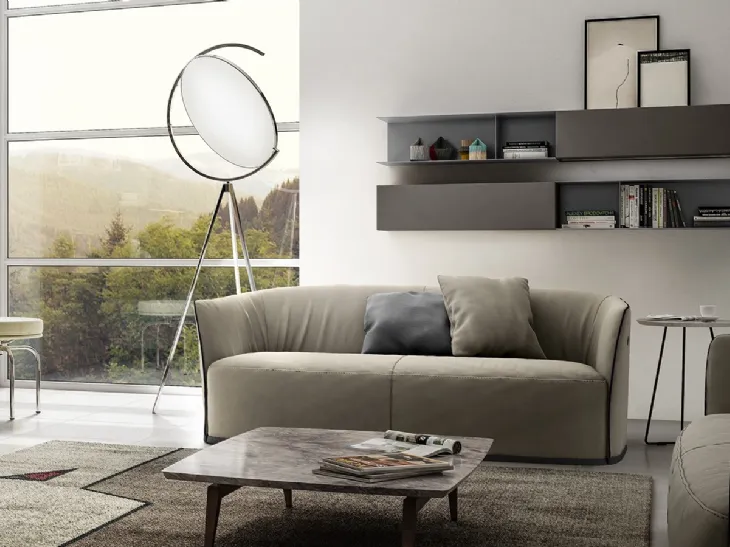 Mobile sospeso Living 07 in laminato Grigio Londra di Arredo3