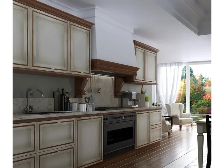 Cucina Classica lineare I Ciliegi composizione 06 di Le Fablier