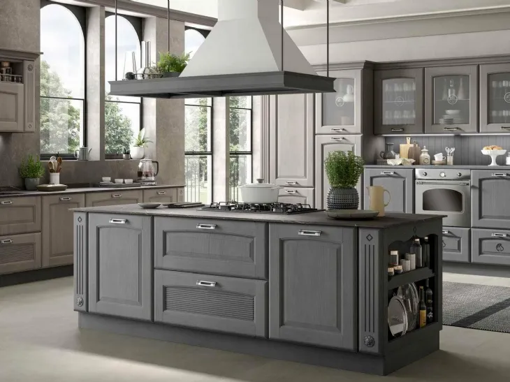 Cucina Classica Olimpia in Ardesia e Ghisa di Mobilturi