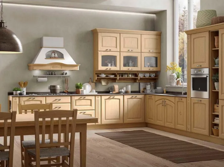 Cucina Classica Olimpia in Rovere Naturale di Mobilturi