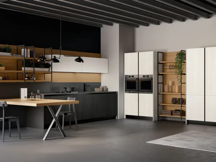 Cucina Moderna Asia 02 lineare Arredo3