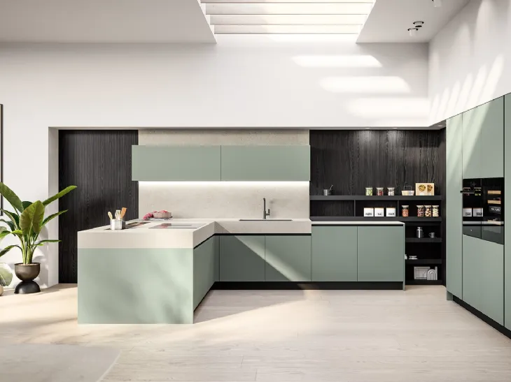Cucina Moderna con penisola Cloe 05 di Arredo3