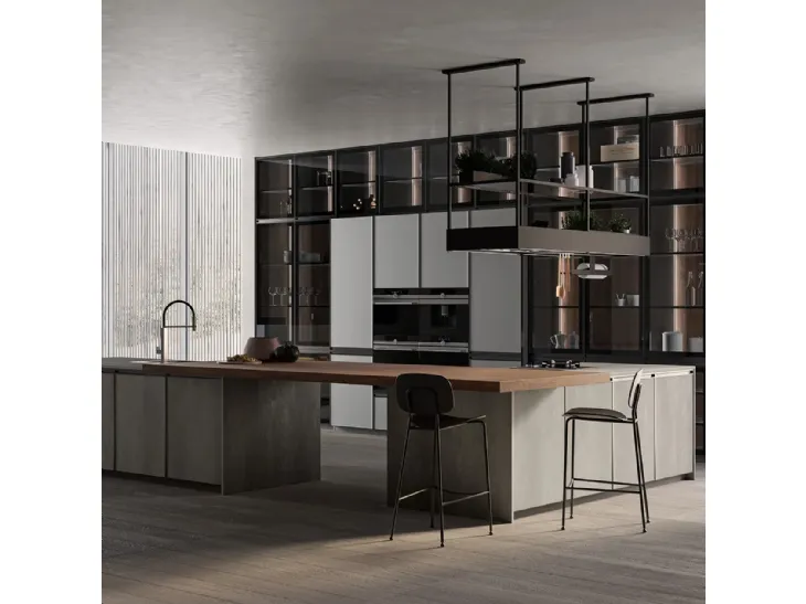 Cucina Moderna Kronos 06 con isola di Arredo3