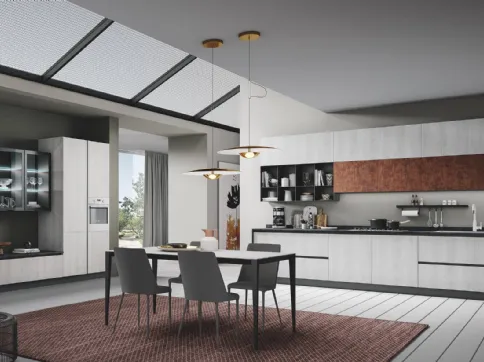 Pop in Rovere Artico e Urban Corten