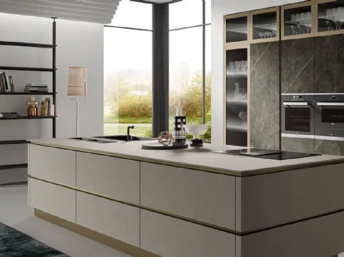 Stratos in Gres Calcite Nera e Gres Light Grey